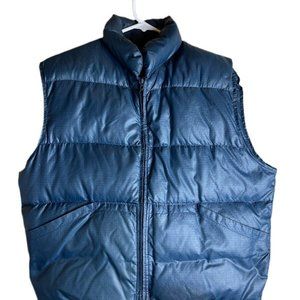 Vintage 70s Ski Jacket Vest Quilted Goose Down